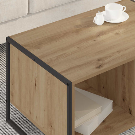 Kaffeebord Artisan Ek 80 x 50 x 40 cm Konstruerat trä