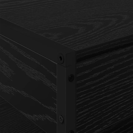Kaffeebord Svart Ek 80 x 50 x 40 cm Konstruerat trä