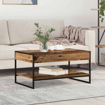 Kaffeebord Gammalt trä 80 x 50 x 40 cm Konstruerat trä