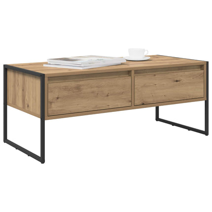 Kaffeebord med låda Artisan Ek 100 x 46 x 40 cm Konstruerat trä