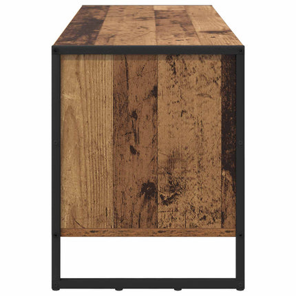 Skoskåp 100 x 35 x 44 cm Konstruerat trä Gammalt trä
