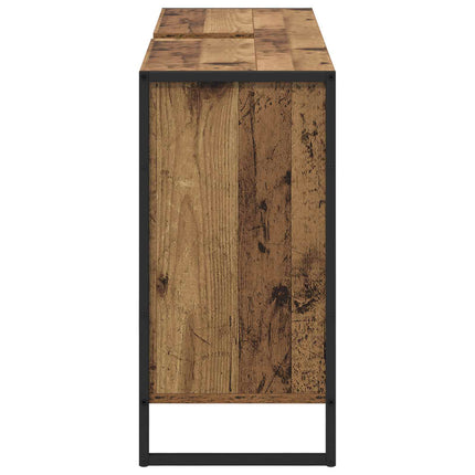 Badrumsskåp Gammalt trä 60 x 30 x 60 cm Konstruerat trä