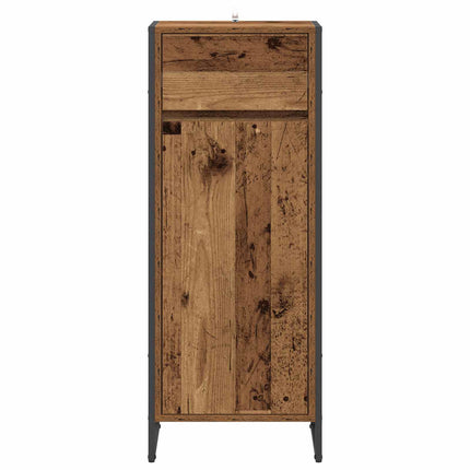 Badrumsskåp Gammalt trä 40 x 30 x 100 cm Konstruerat trä