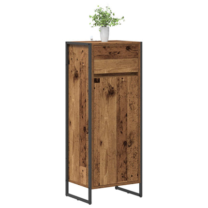 Badrumsskåp Gammalt trä 40 x 30 x 100 cm Konstruerat trä