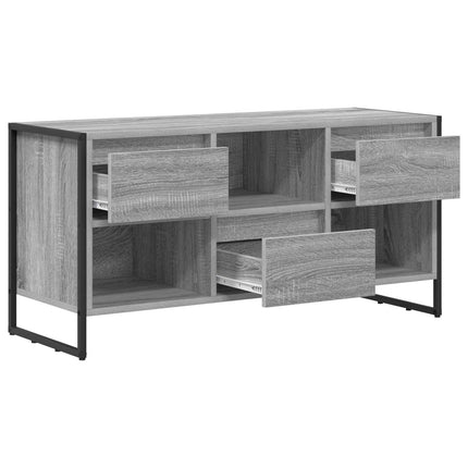TV-skåp med låda Grå Sonoma 100 x 36 x 49,5 cm Konstruerat trä