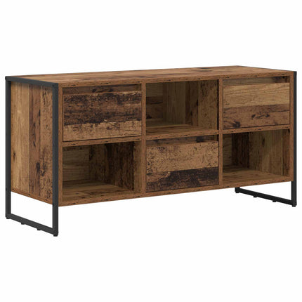 TV-skåp med låda Gammalt trä 100 x 36 x 49,5 cm Konstruerat trä