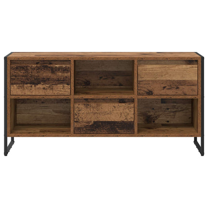 TV-skåp med låda Gammalt trä 100 x 36 x 49,5 cm Konstruerat trä
