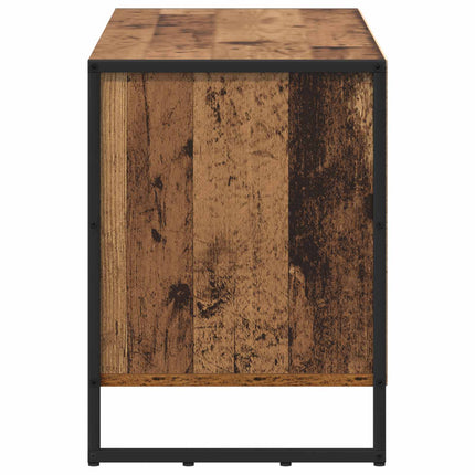 TV-skåp med låda Gammalt trä 100 x 36 x 49,5 cm Konstruerat trä