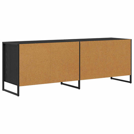 TV-skåp Svart Ek 140 x 36 x 49,5 cm Konstruerat trä