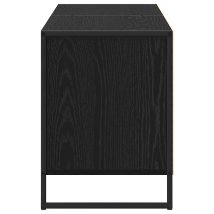 TV-skåp Svart Ek 140 x 36 x 49,5 cm Konstruerat trä