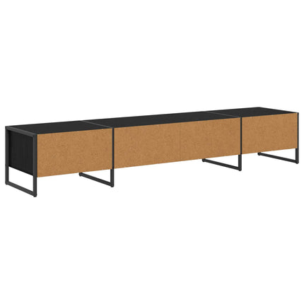 TV-skåp Svart Ek 170.5 x 36 x 30.5 cm Konstruerat trä