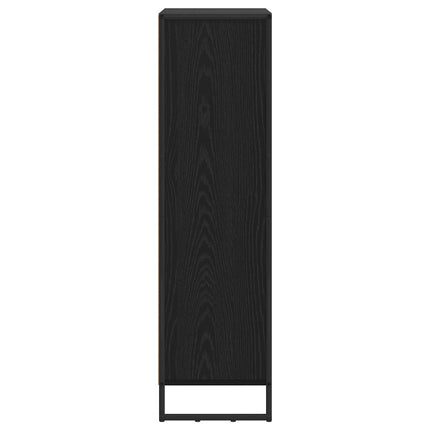 Bokskåp Svart Ek 68 x 30 x 108 cm Konstruerat trä