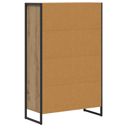 Bokskåp 68 x 30 x 108.5 cm Konstruerat trä Artisan Ek