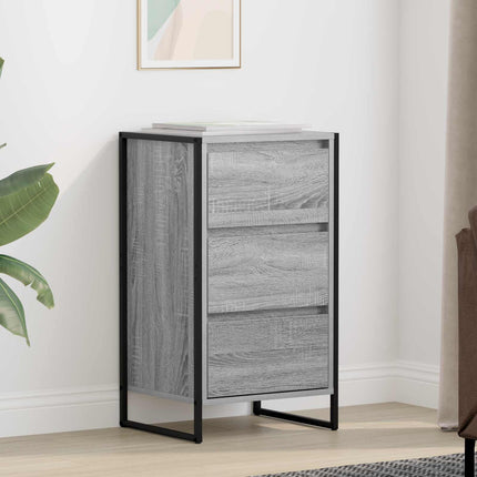 Sideboard med låda Grå Sonoma 42 x 36 x 75.5 cm Konstruerat trä