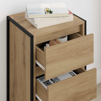 Sideboard med låda Artisan Ek 42 x 36 x 75.5 cm Konstruerat trä