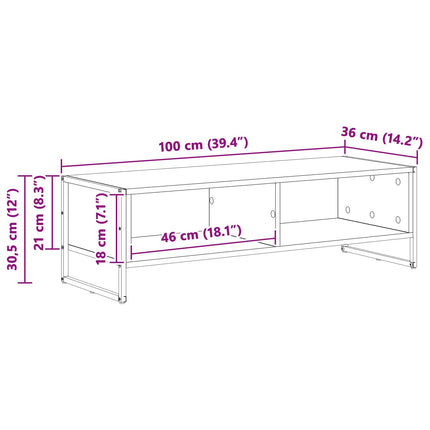 TV-skåp Gammalt trä 100 x 36.5 x 30.5 cm Konstruerat trä