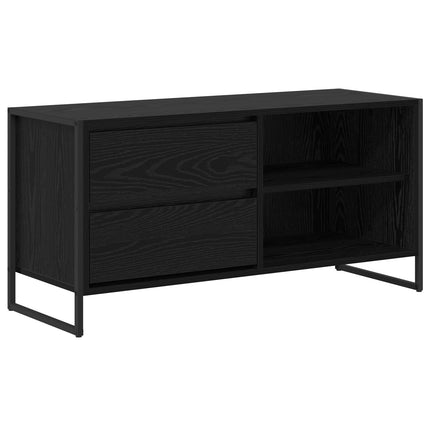 TV-skåp 100 x 36 x 49,5 cm Svart Ek Konstruerat trä