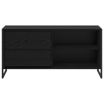 TV-skåp 100 x 36 x 49,5 cm Svart Ek Konstruerat trä