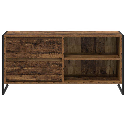 TV-skåp med låda Gammalt trä 100 x 36 x 49,5 cm Konstruerat trä