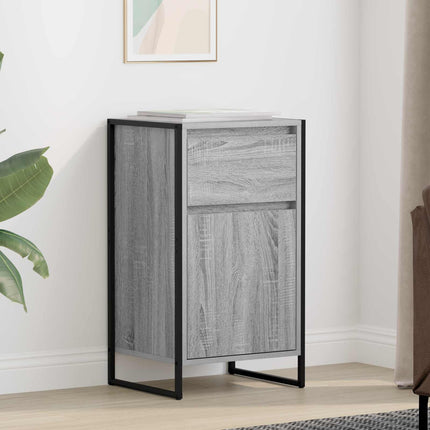 Sideboard med låda Grå Sonoma 43 x 36 x 75,5 cm Konstruerat trä