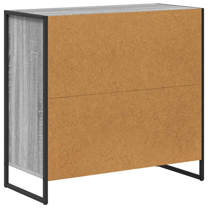 Sideboard med låda Grå Sonoma 79 x 36 x 75.5 cm Konstruerat trä