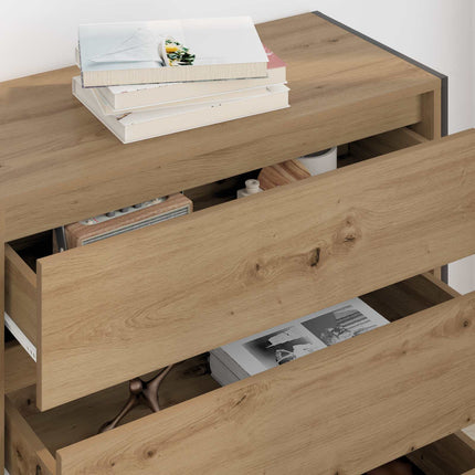 Sideboard med låda Artisan Ek 79 x 36 x 75.5 cm Konstruerat trä