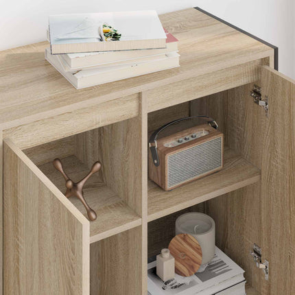 Sidokabinett Sonoma 79 x 36 x 75 cm Konstruerat trä