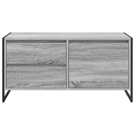 TV-skåp med låda Grå Sonoma 100 x 36 x 49.5 cm Konstruerat trä