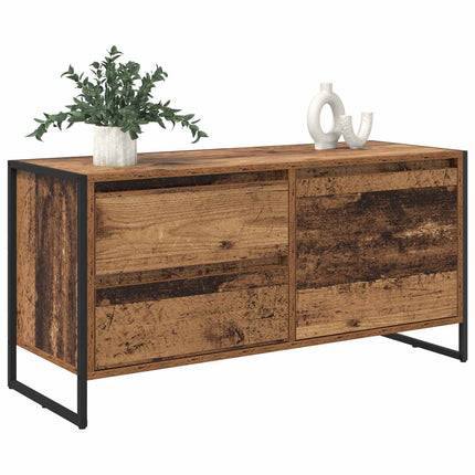 TV-skåp 100 x 36 x 49.5 cm Gammalt trä Konstruerat trä