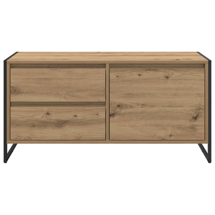 TV-skåp med låda Artisan Ek 100 x 36 x 49.5 cm Konstruerat trä