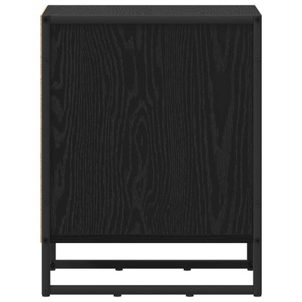 Sängbord Svart Ek 39.5 x 30 x 50 cm Konstruerat trä