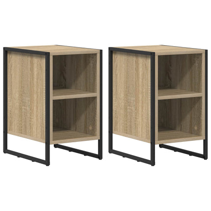 Sängbord 2 pcs Sonoma 39.5 x 30 x 50 cm Konstruerat trä