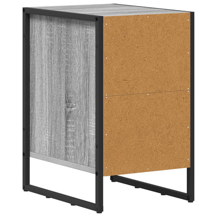 Sängbord 2 pcs Grå Sonoma 39,5 x 30 x 50 cm Konstruerat trä