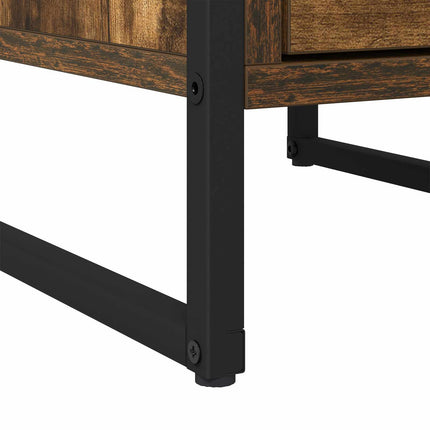 Sängbord med låda 2 pcs Rökek 39,5 x 30 x 50 cm Konstruerat trä