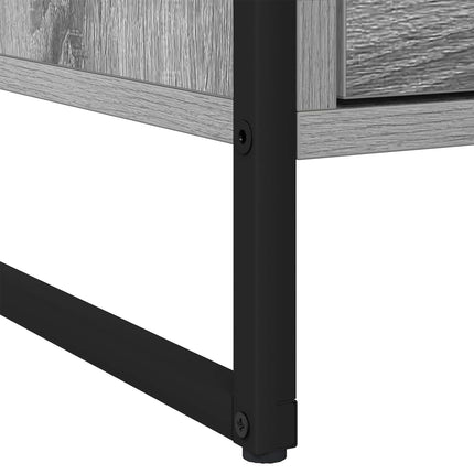 Sängbord 2 pcs Grå Sonoma 50 x 39,5 x 50 cm Konstruerat trä