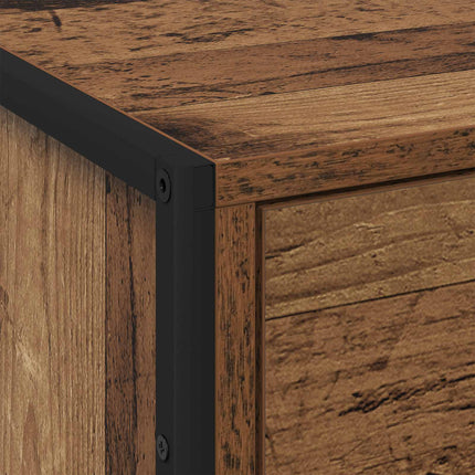 Sängbord 2 pcs Gammalt trä 50 x 39,5 x 50 cm Konstruerat trä