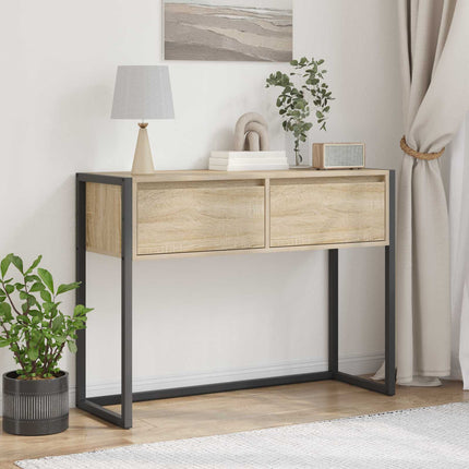 Sidobord med låda Sonoma 100 x 36 x 75 cm Konstruerat trä