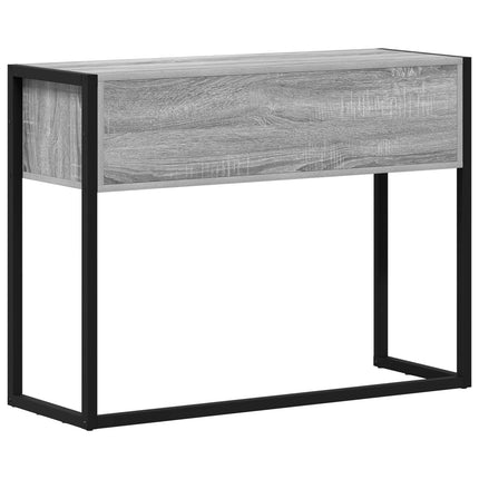 Sidobord med låda Grå Sonoma 100 x 36 x 75 cm Konstruerat trä