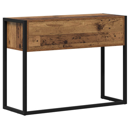 Sidobord med låda Gammalt trä 100 x 36 x 75 cm Konstruerat trä