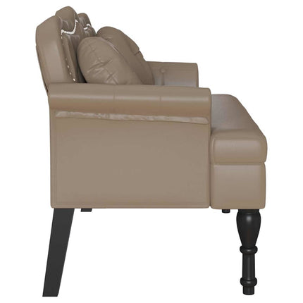 Chesterfield Bänk Cappuccino 120,5 x 65 x 75 cm Konstläder