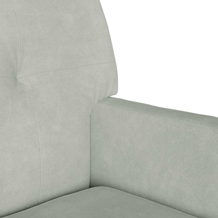 Chesterfield Bänk Ljusgrå 112 x 65,5 x 75 cm Sammet