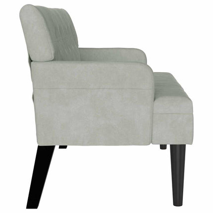 Chesterfield Bänk Ljusgrå 112 x 65,5 x 75 cm Sammet