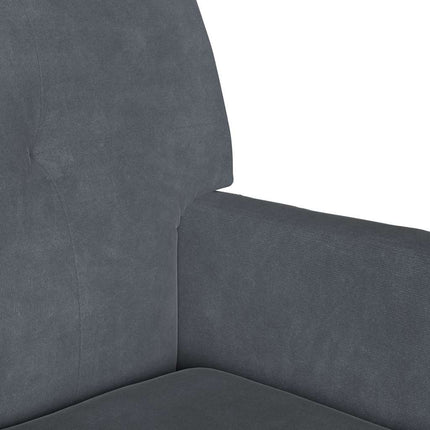 Chesterfield Bänk Mörkgrå 112 x 65,5 x 75 cm Sammet