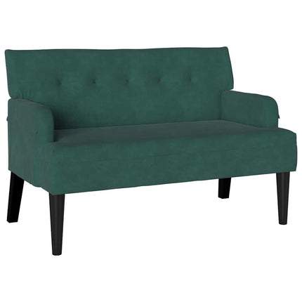Chesterfield Bänk Mörkgrön 112 x 65,5 x 75 cm Sammet