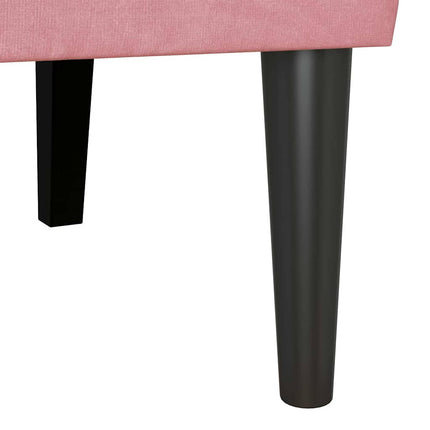 Chesterfield Bänk Rosa 112 x 65,5 x 75 cm Sammet