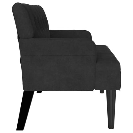 Chesterfield Bänk Svart 112 x 65,5 x 75 cm Sammet