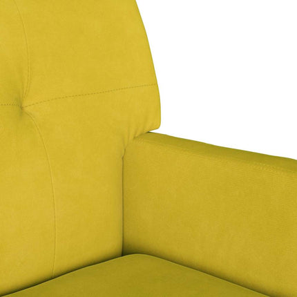Chesterfield Bänk Gul 112 x 65,5 x 75 cm Sammet