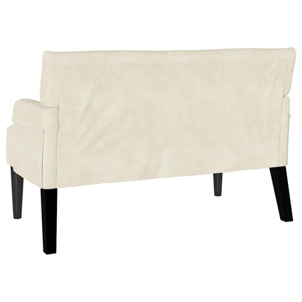 Chesterfield Bänk Kräm 112 x 65,5 x 75 cm Sammet