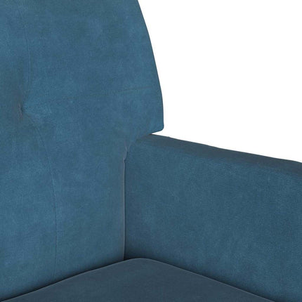 Chesterfield Bänk Blå 112 x 65,5 x 75 cm Sammet