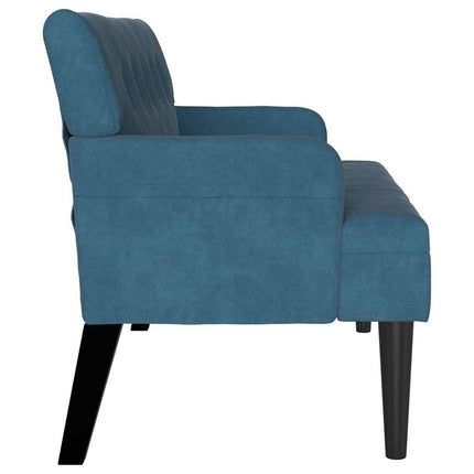 Chesterfield Bänk Blå 112 x 65,5 x 75 cm Sammet